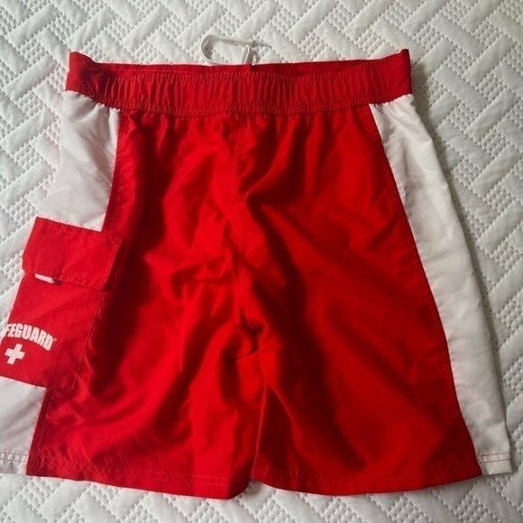 Lifeguard Swim Trunks, Mens Small, Waist 31-32 Plus Elastic Stretch, NEW - Picture 4 of 9